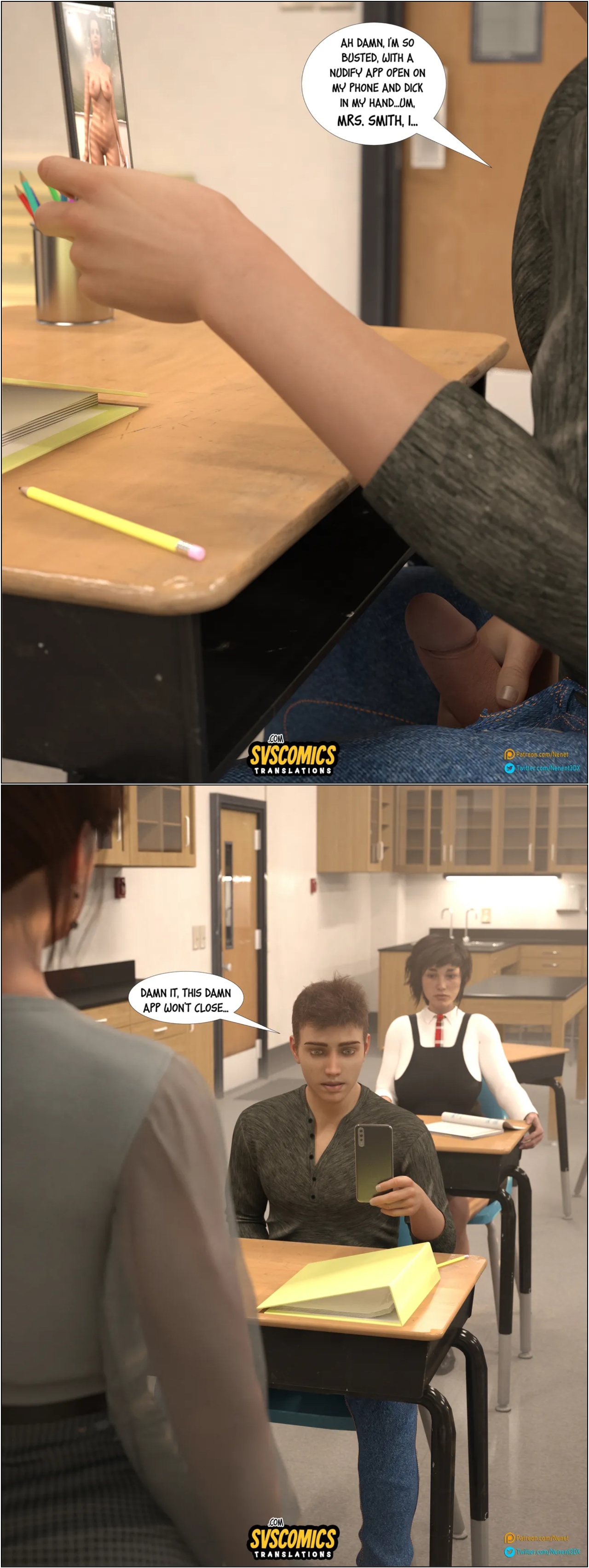 Slutty Teacher Porn Comics english 05