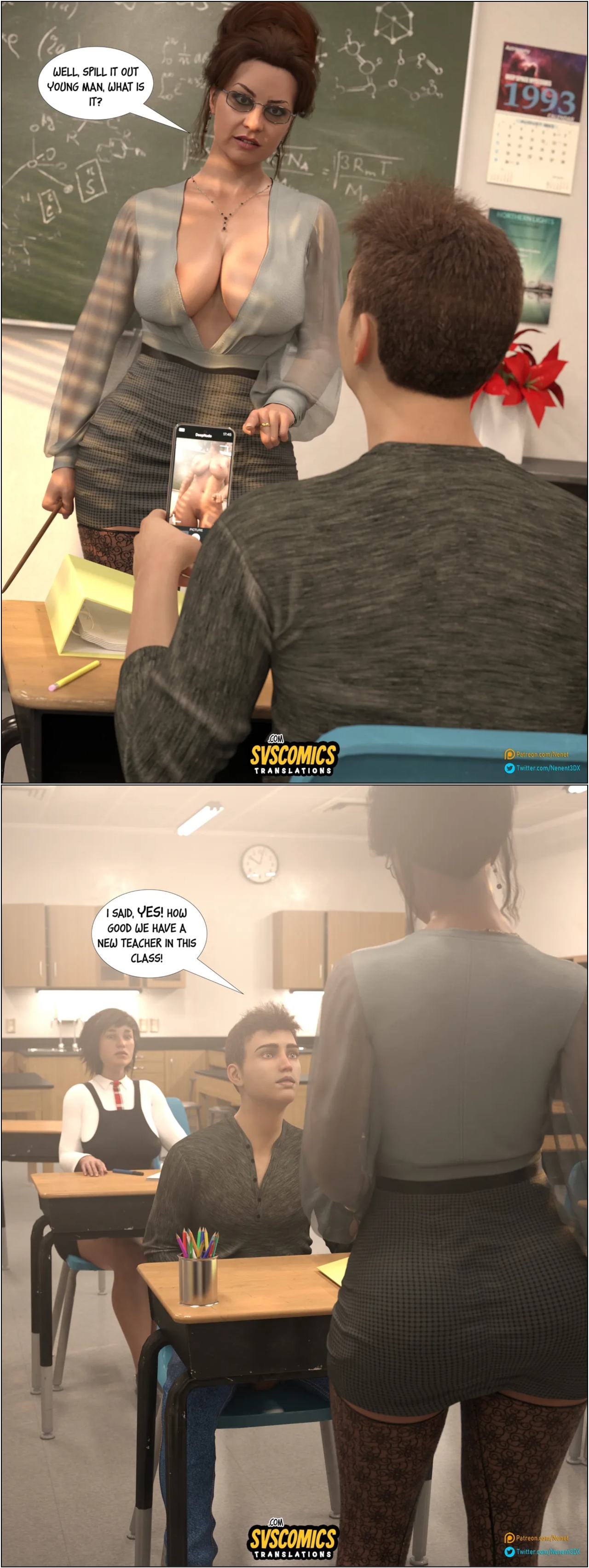 Slutty Teacher Porn Comics english 06