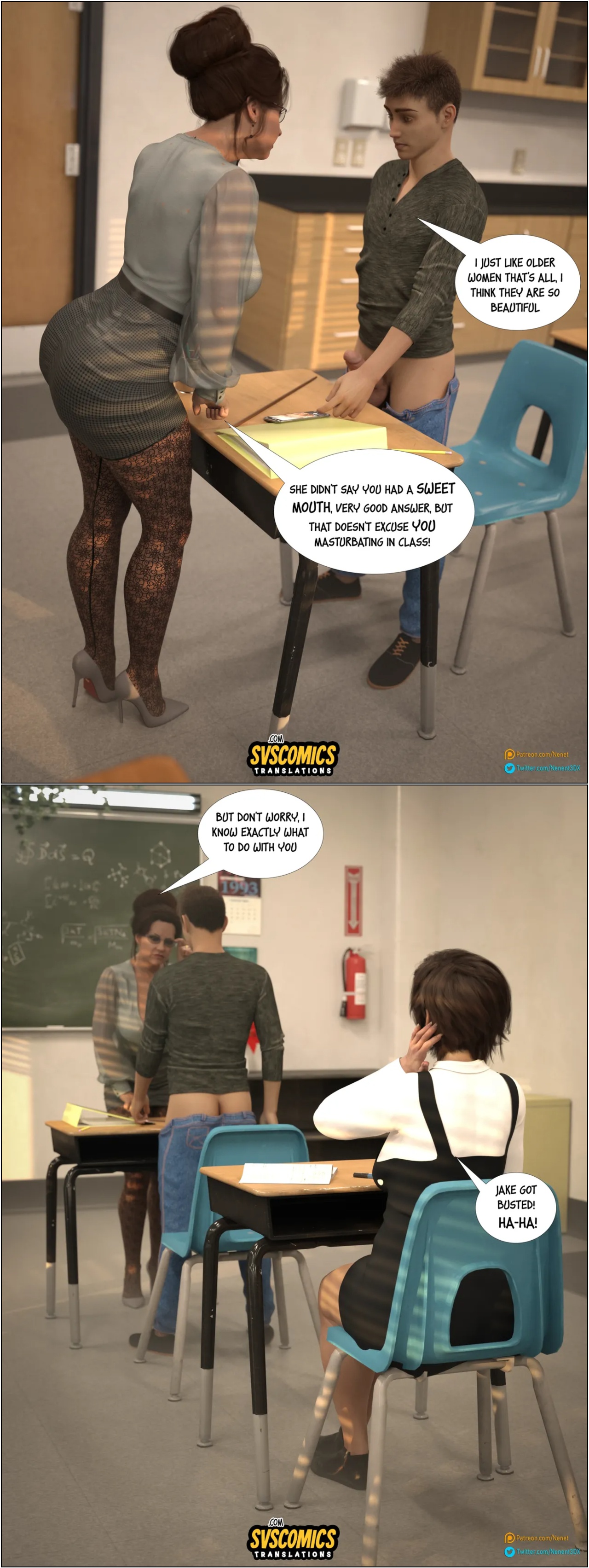 Slutty Teacher Porn Comics english 09