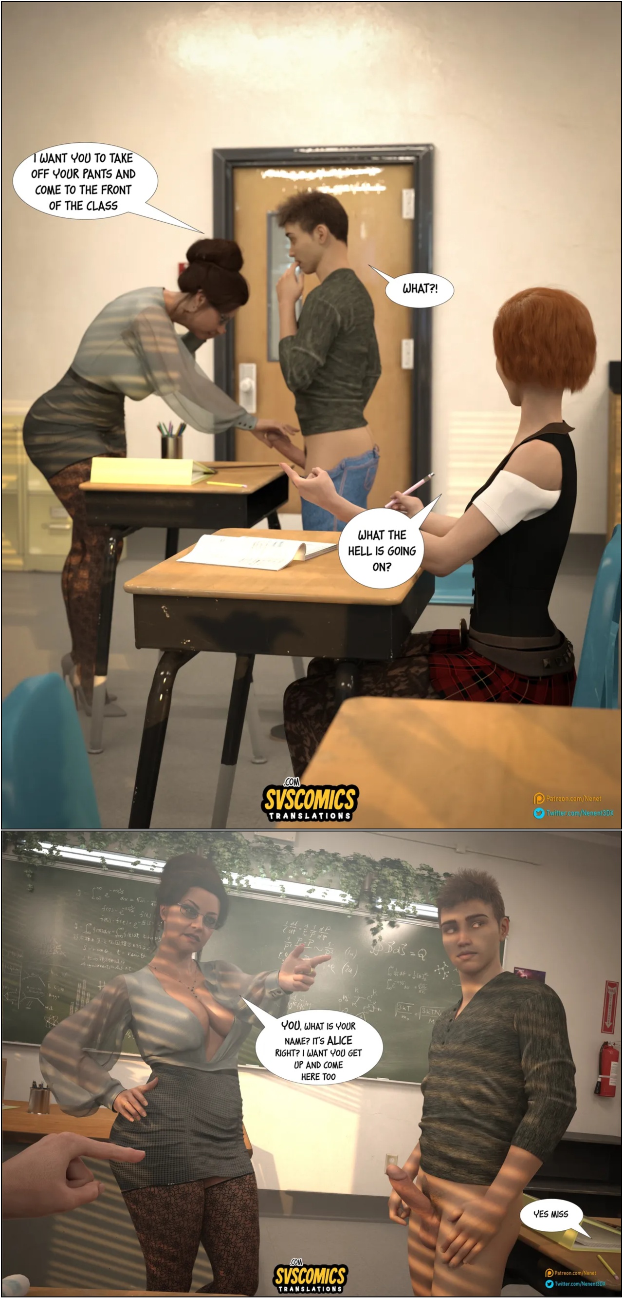 Slutty Teacher Porn Comics english 11