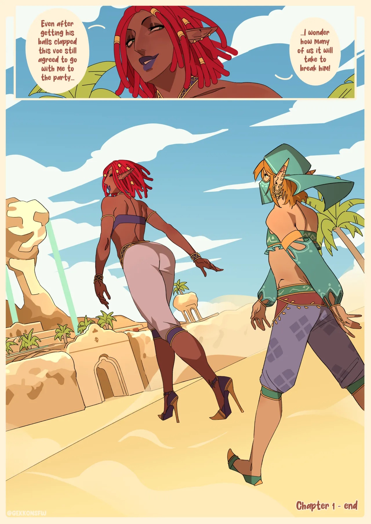 Sneaking Into The Forbidden Town Part 1 And 2 Porn Comics english 28