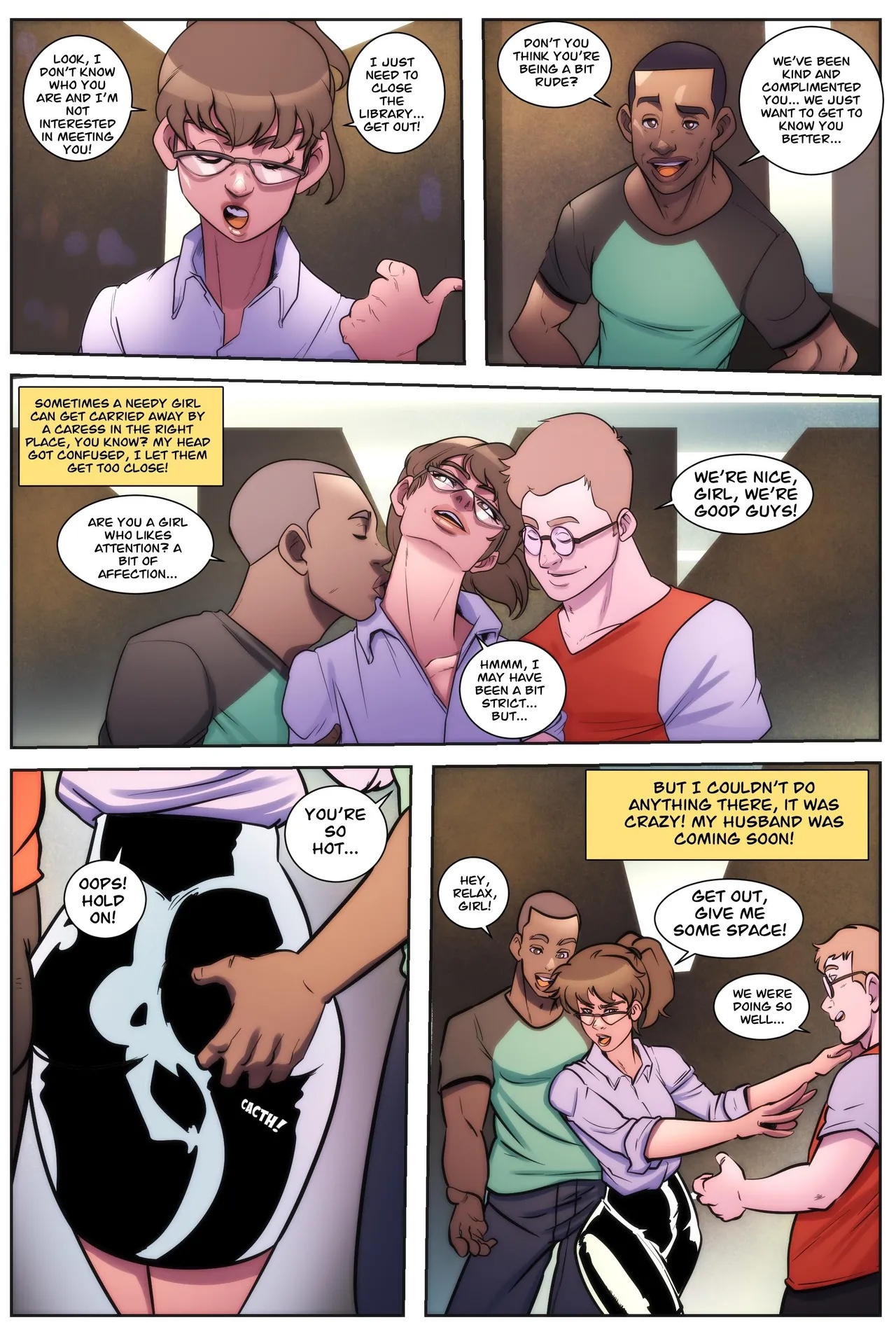 The Librarian Hotwife Porn Comics english 03