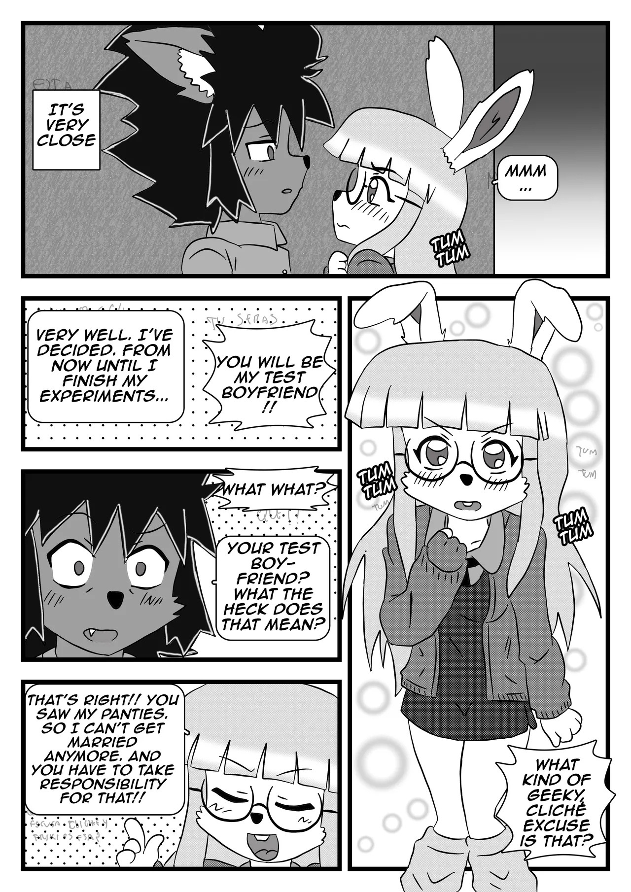 The Test Boyfiend And The Romanitc Nerd Porn Comics english 09