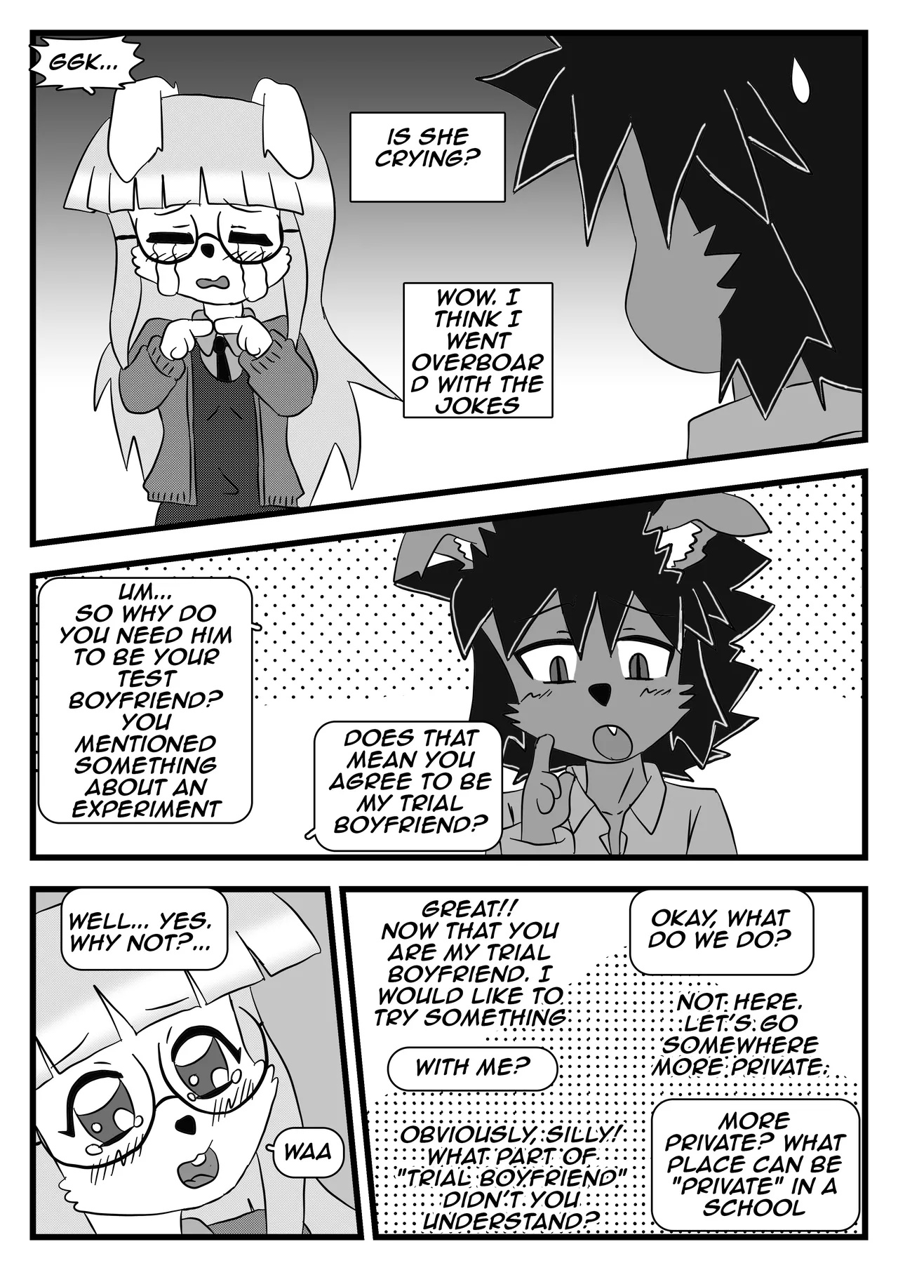 The Test Boyfiend And The Romanitc Nerd Porn Comics english 13