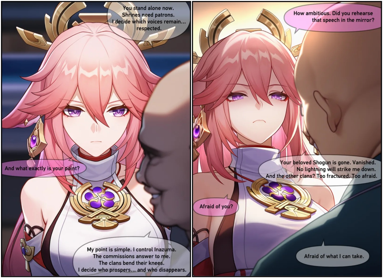 Yae Miko Humilation Porn Comics english 03