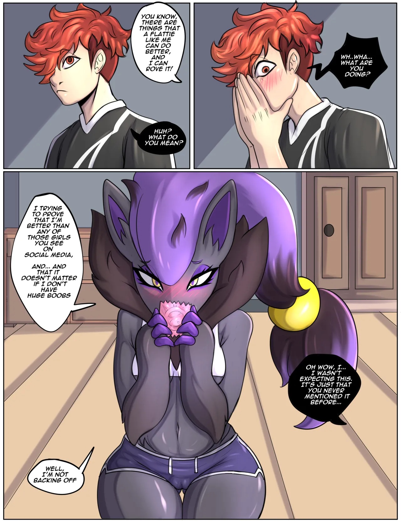Zoroark: Flat Is Justice Porn Comics english 02