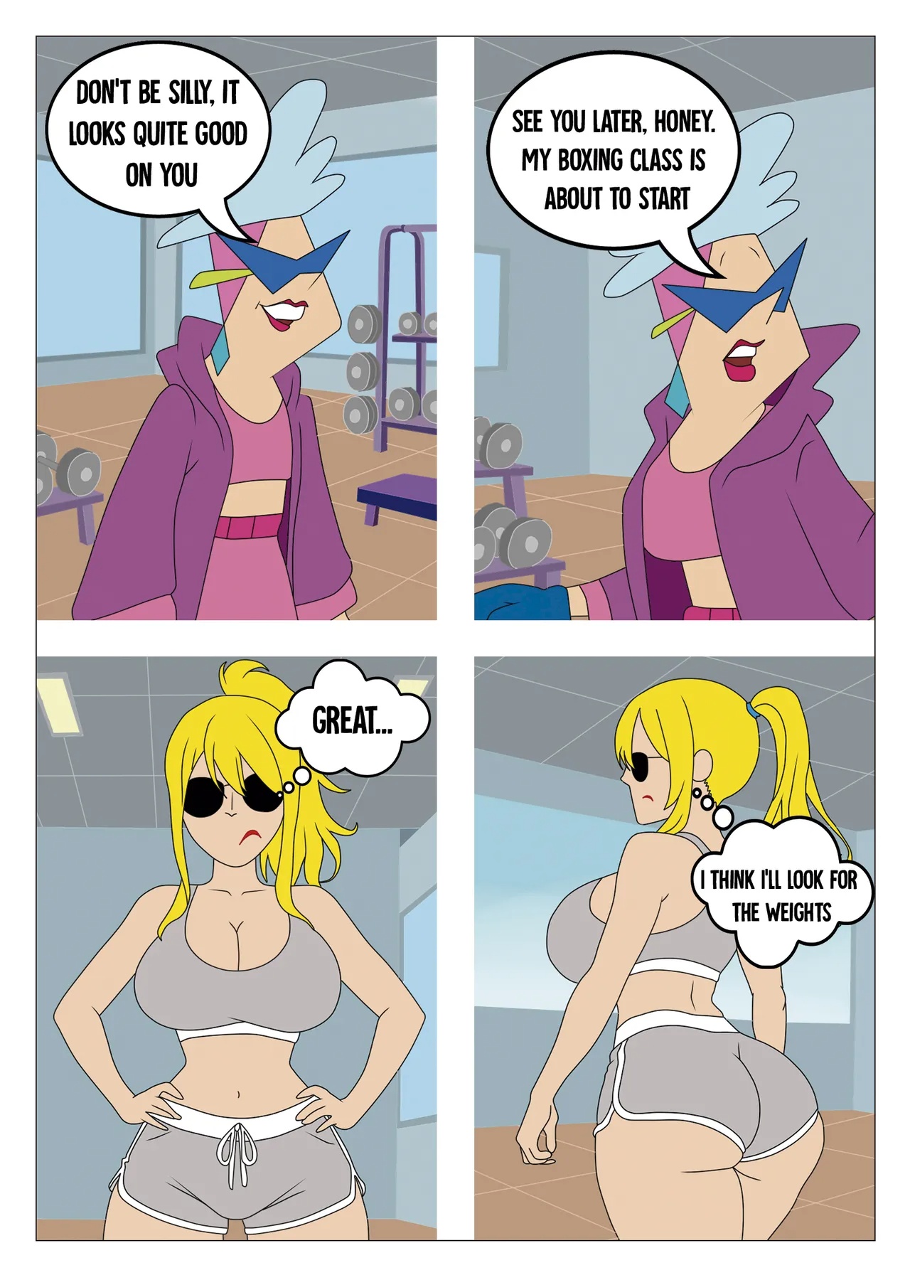 Beach, Sun, And a Blonde Porn Comics english 07