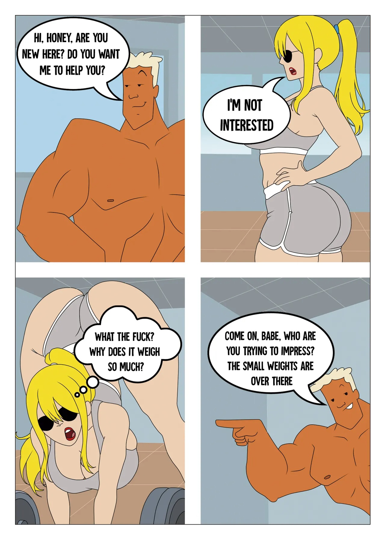 Beach, Sun, And a Blonde Porn Comics english 08