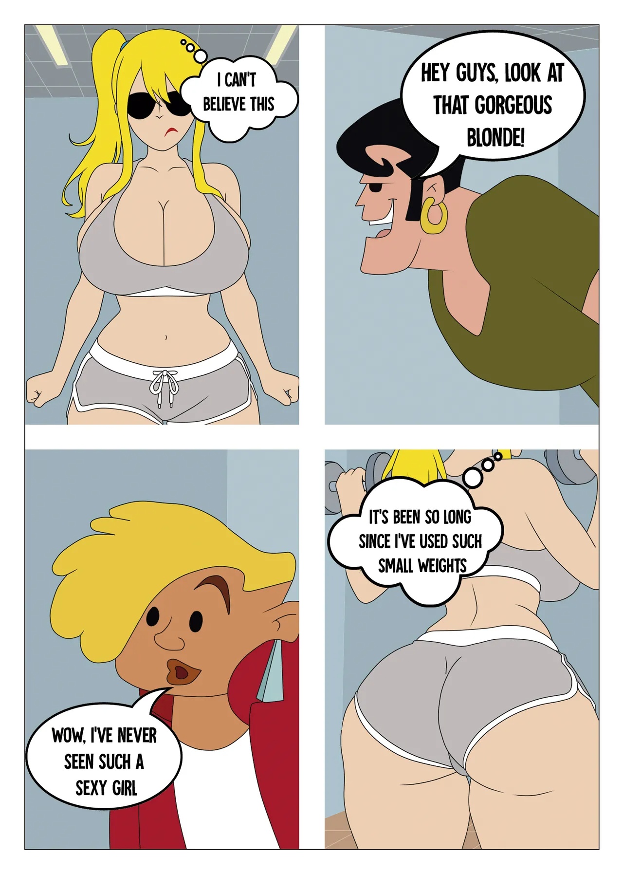 Beach, Sun, And a Blonde Porn Comics english 09