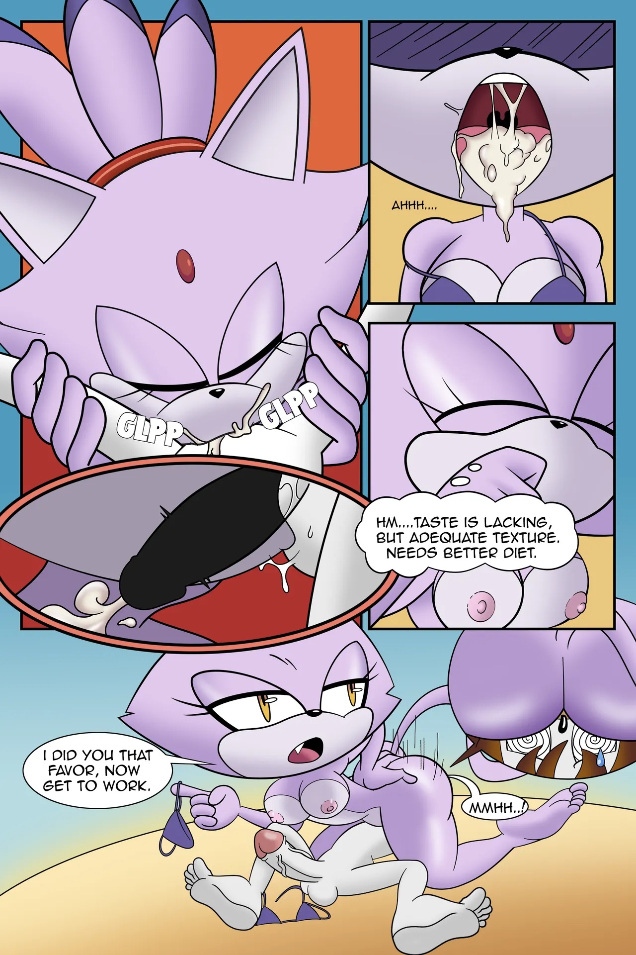 Blaze Beach By Mobian Monster Porn Comics english 06