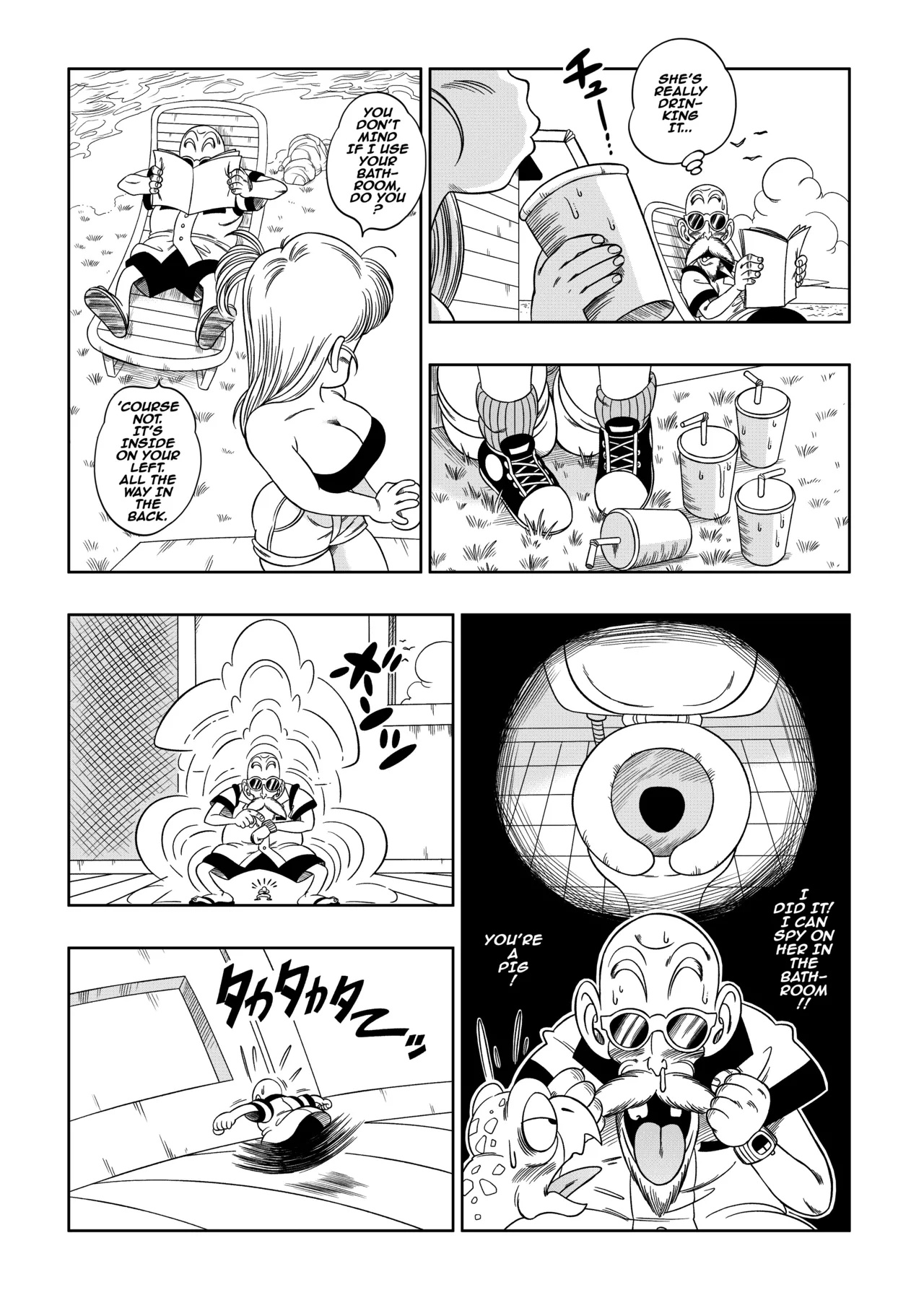Dagon Ball: Kame Toilet Porn Comics english 05