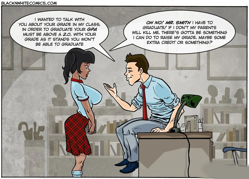 Extra Credit By BlackNWhiteComics Porn Comics english 21