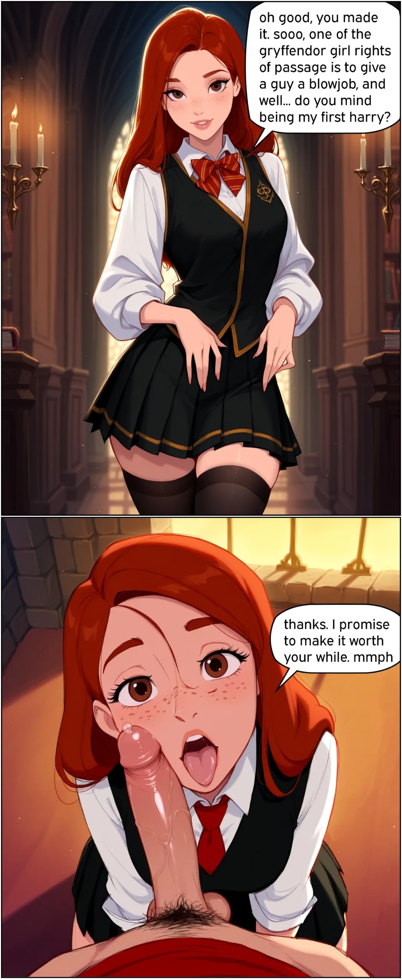 Ginnys First Blowjob Porn Comics english 02