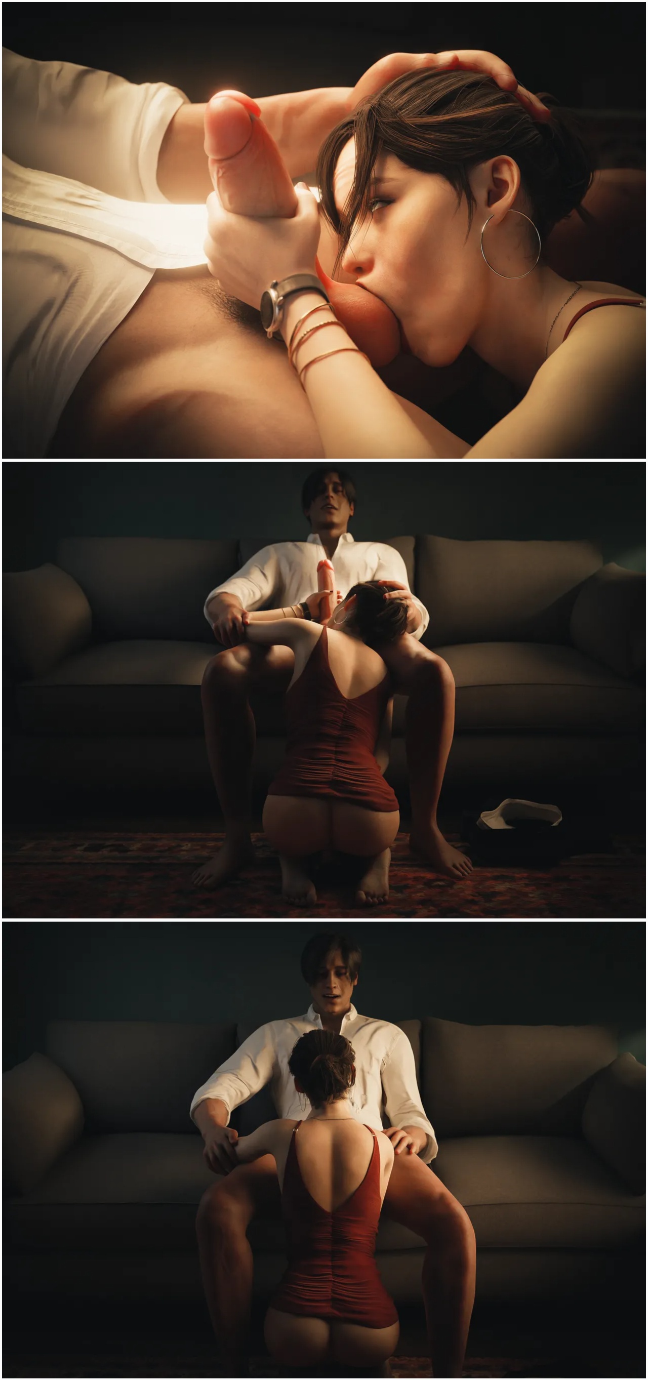 Her Dress: Claire Redfield x Leon S. Kennedy Porn Comics english 06