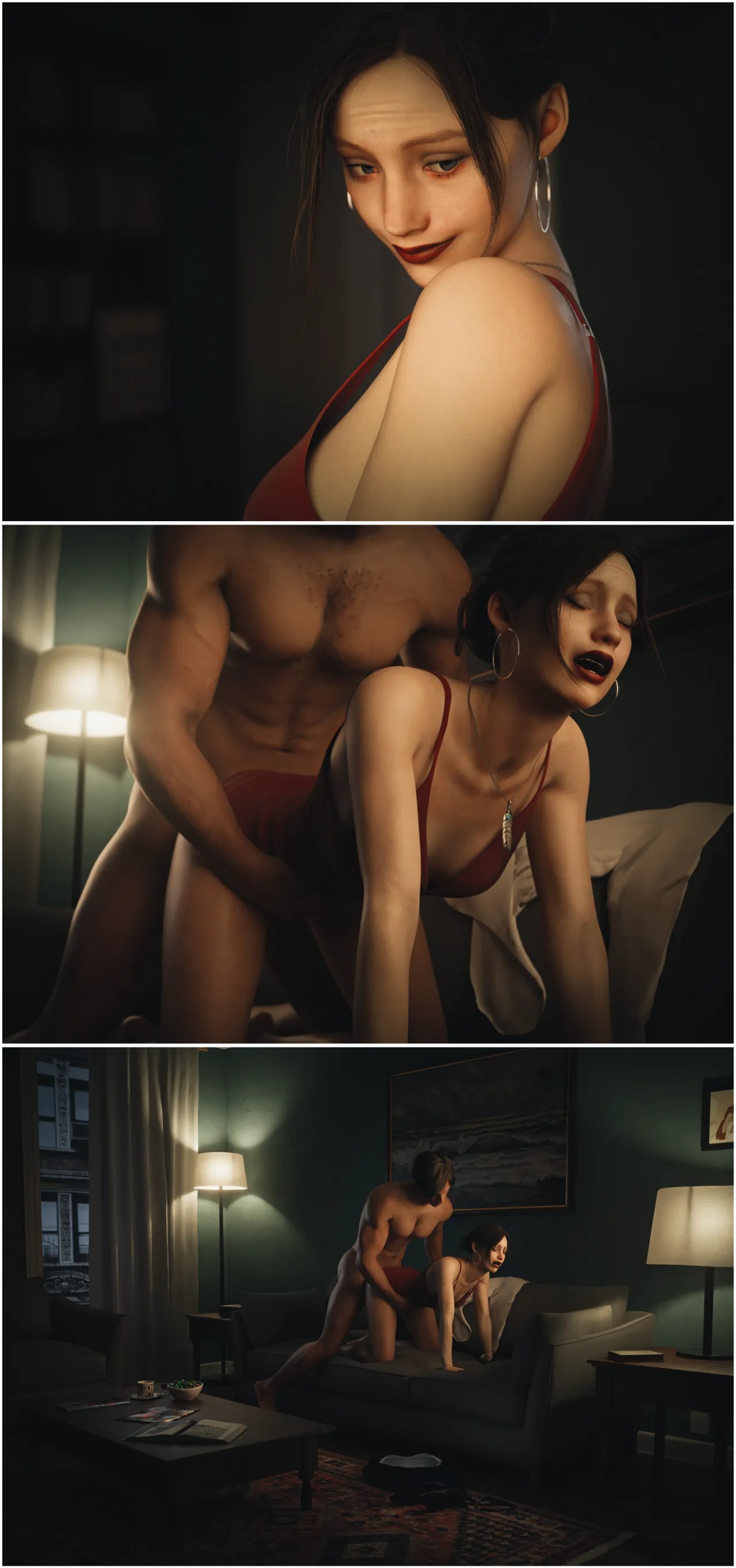 Her Dress: Claire Redfield x Leon S. Kennedy Porn Comics english 09