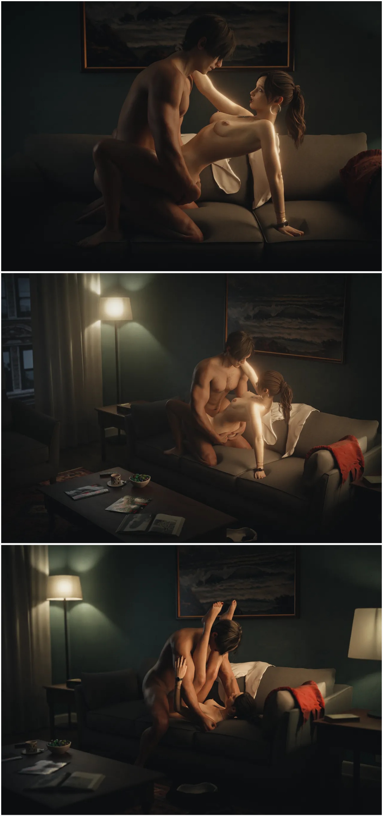 Her Dress: Claire Redfield x Leon S. Kennedy Porn Comics english 16