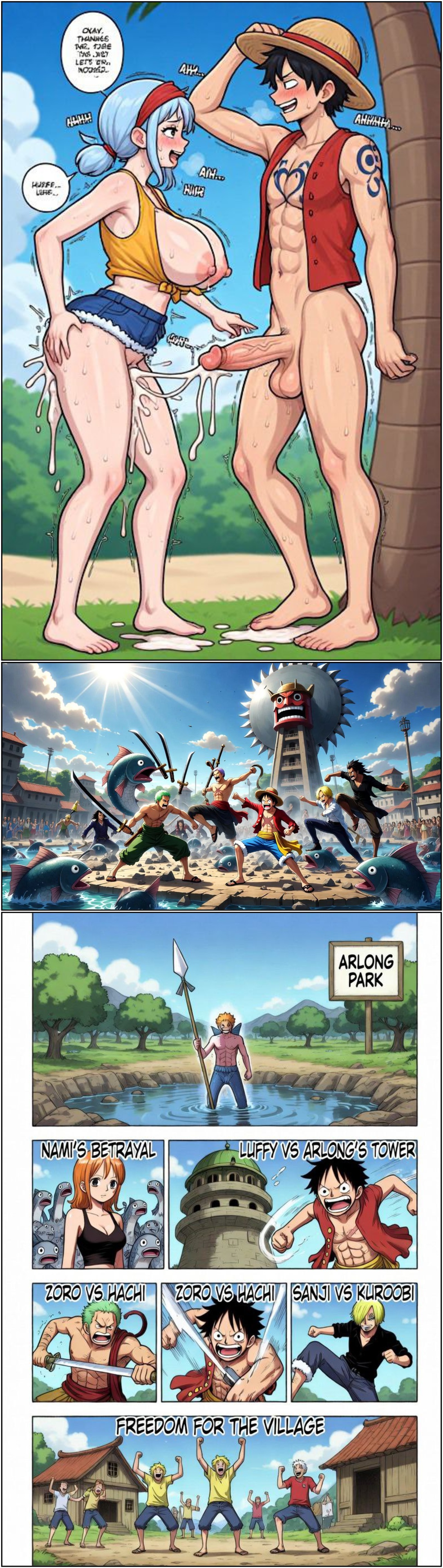 Luffy Become a Heram King Part 2 Porn Comics english 13