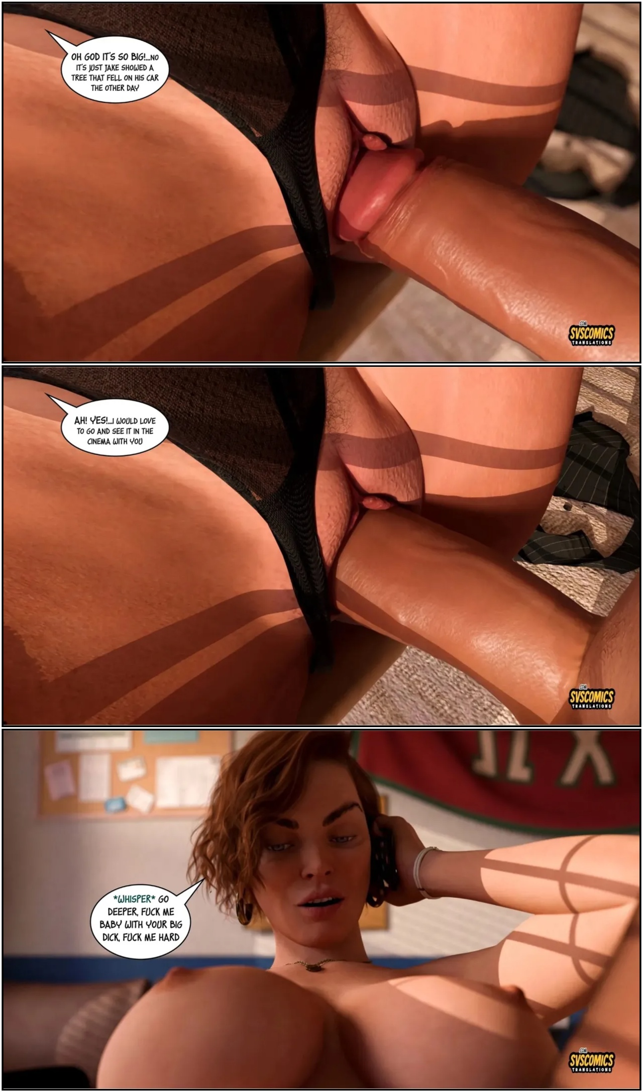 Mom On The Phone Porn Comics english 14