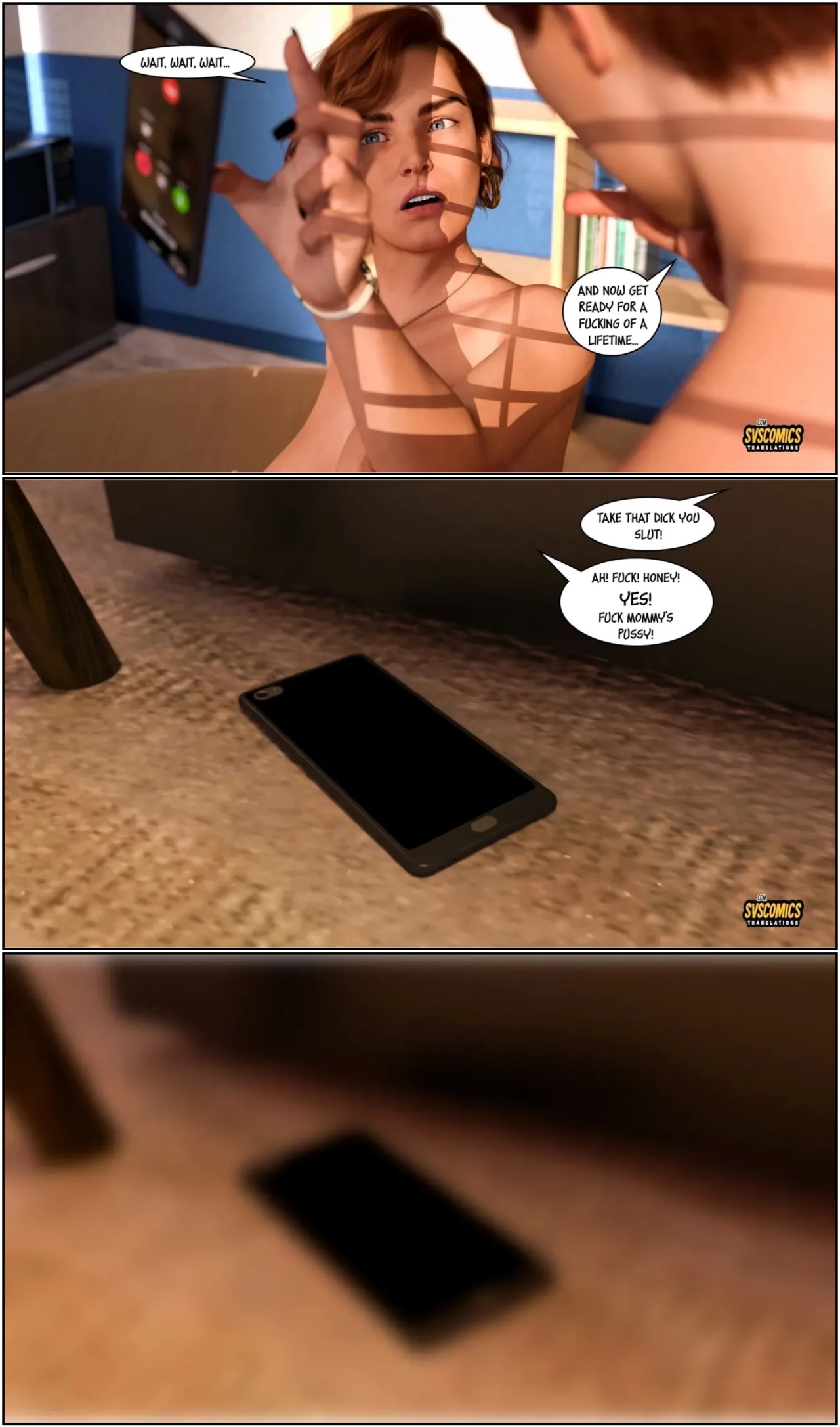 Mom On The Phone Porn Comics english 23