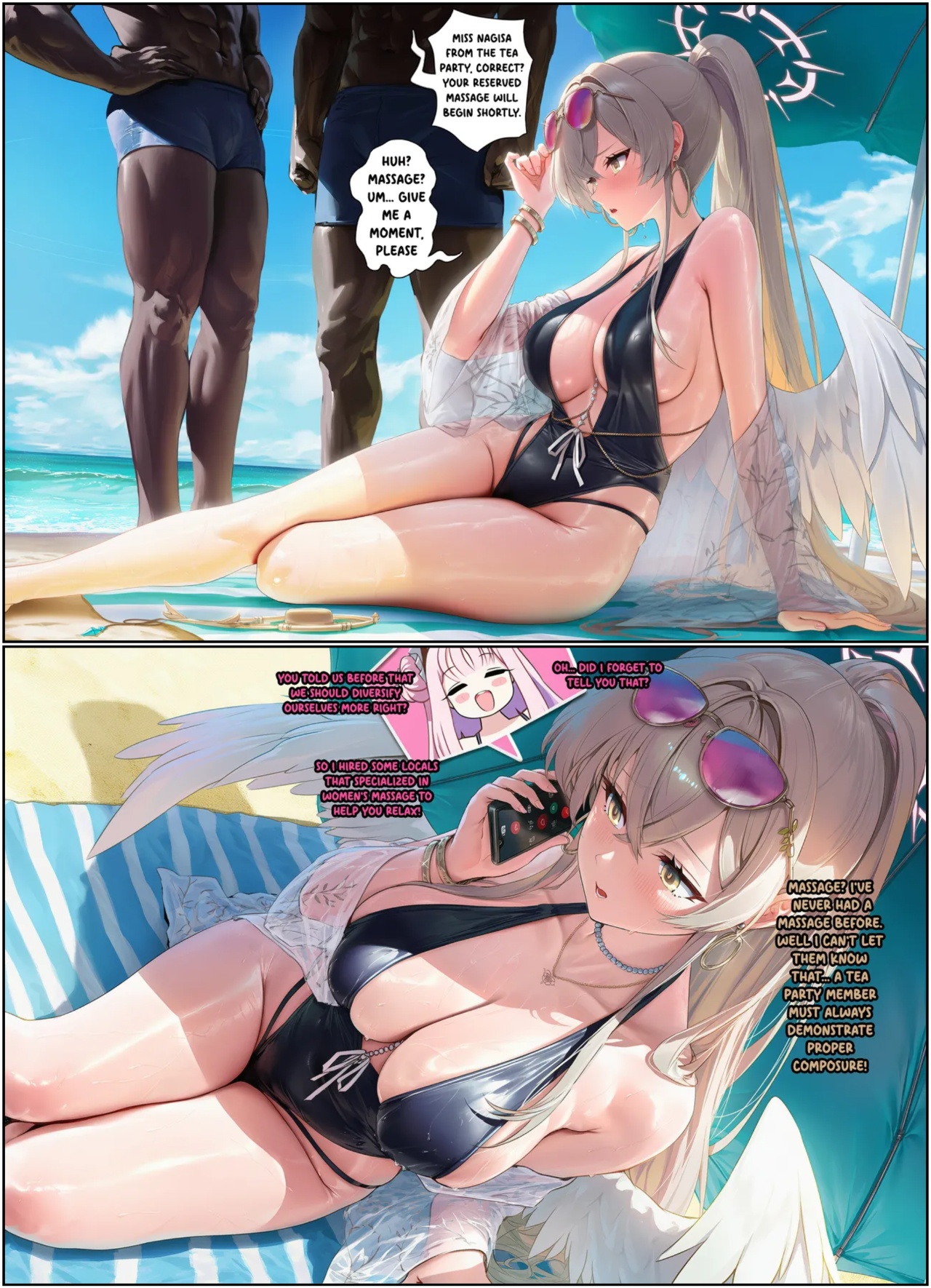 Nagisa's First Massage Porn Comics english 02