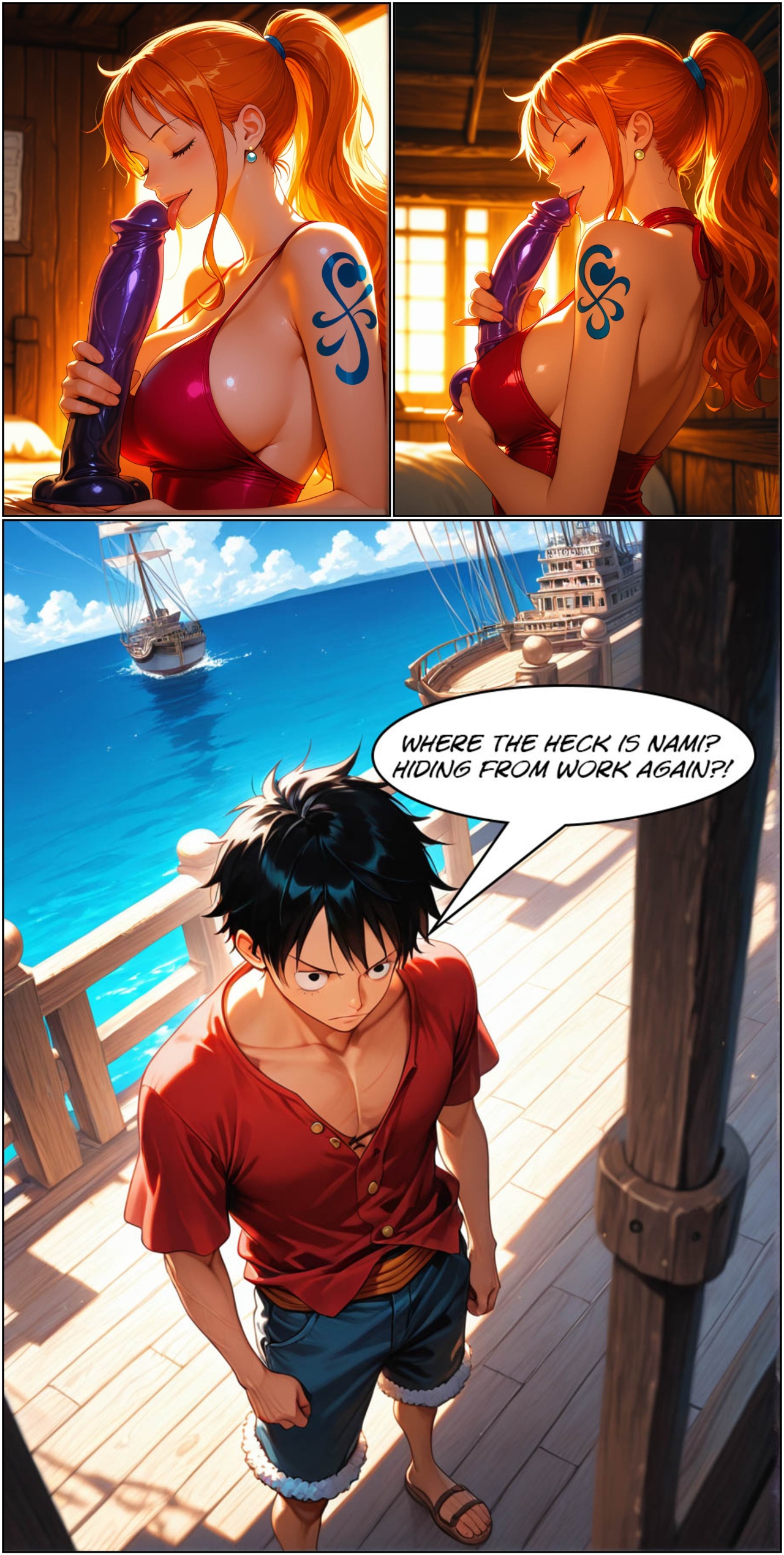 Nami Sunday Shopping Porn Comics english 10