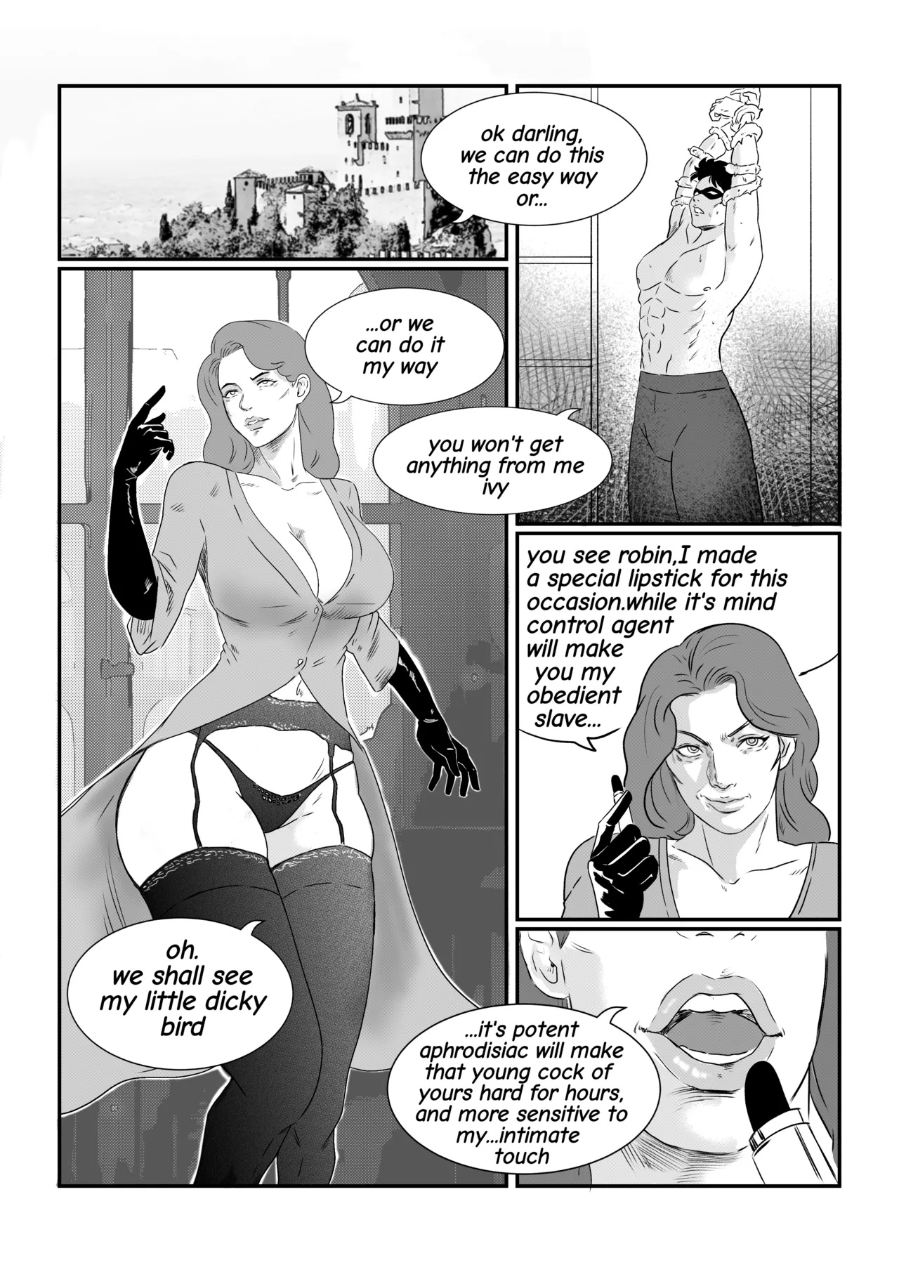Poison Ivy & Robin: Elicitation Of His Intimate Seed Porn Comics english 02