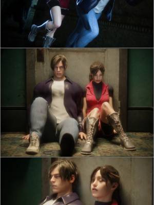 Safe Room Is a Love Room: Claire Redfield Porn Comics english 02