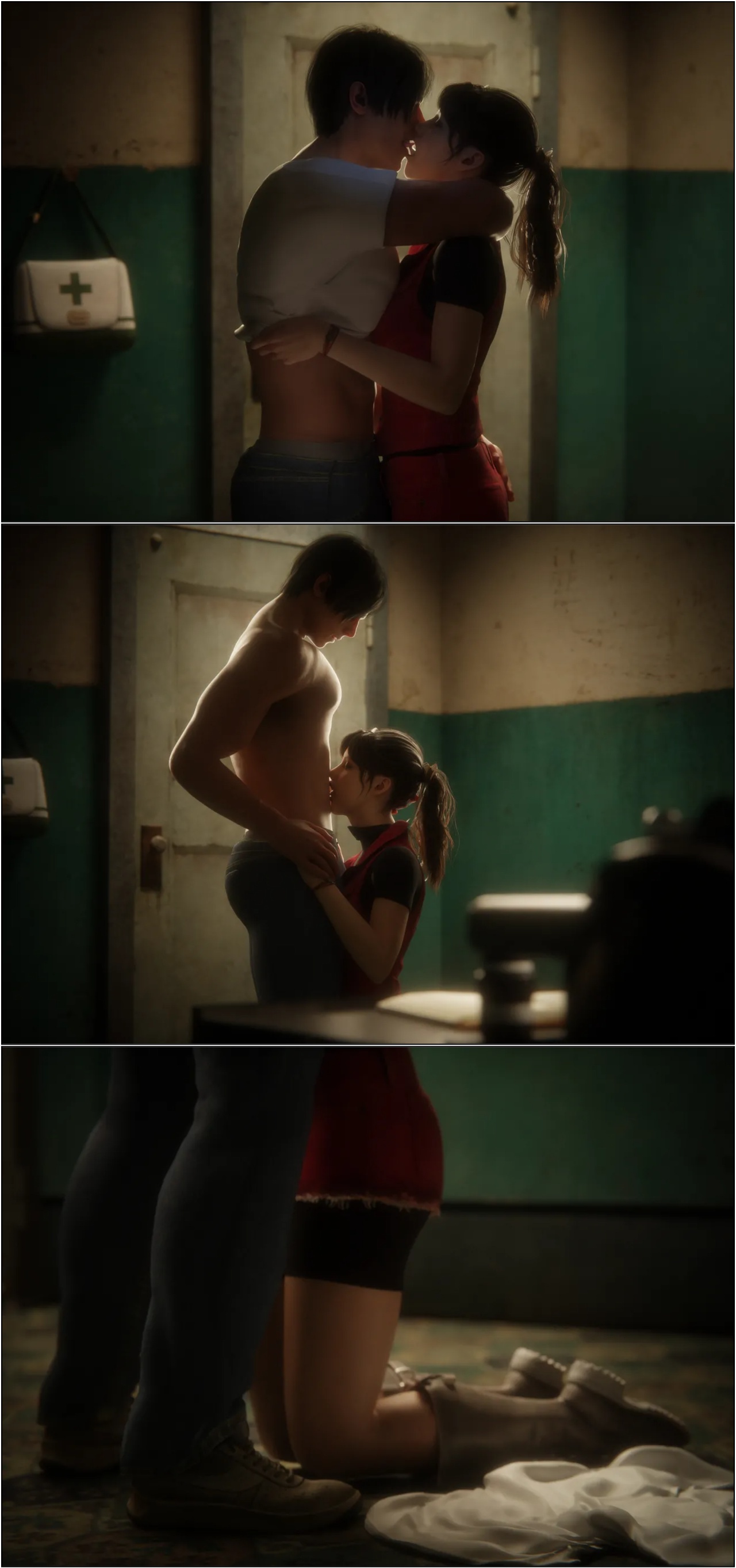 Safe Room Is a Love Room: Claire Redfield Porn Comics english 06