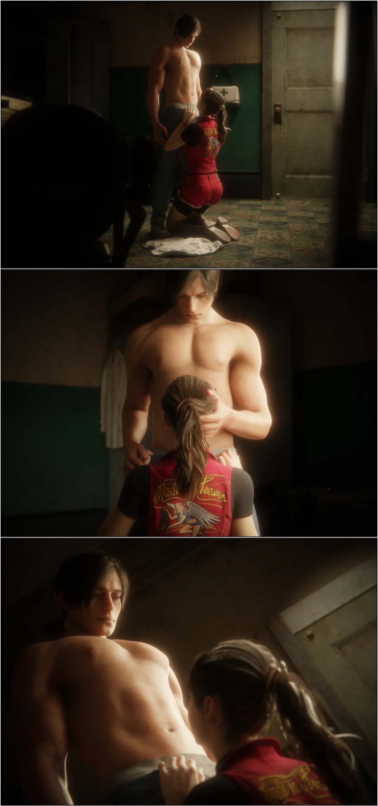 Safe Room Is a Love Room: Claire Redfield Porn Comics english 07