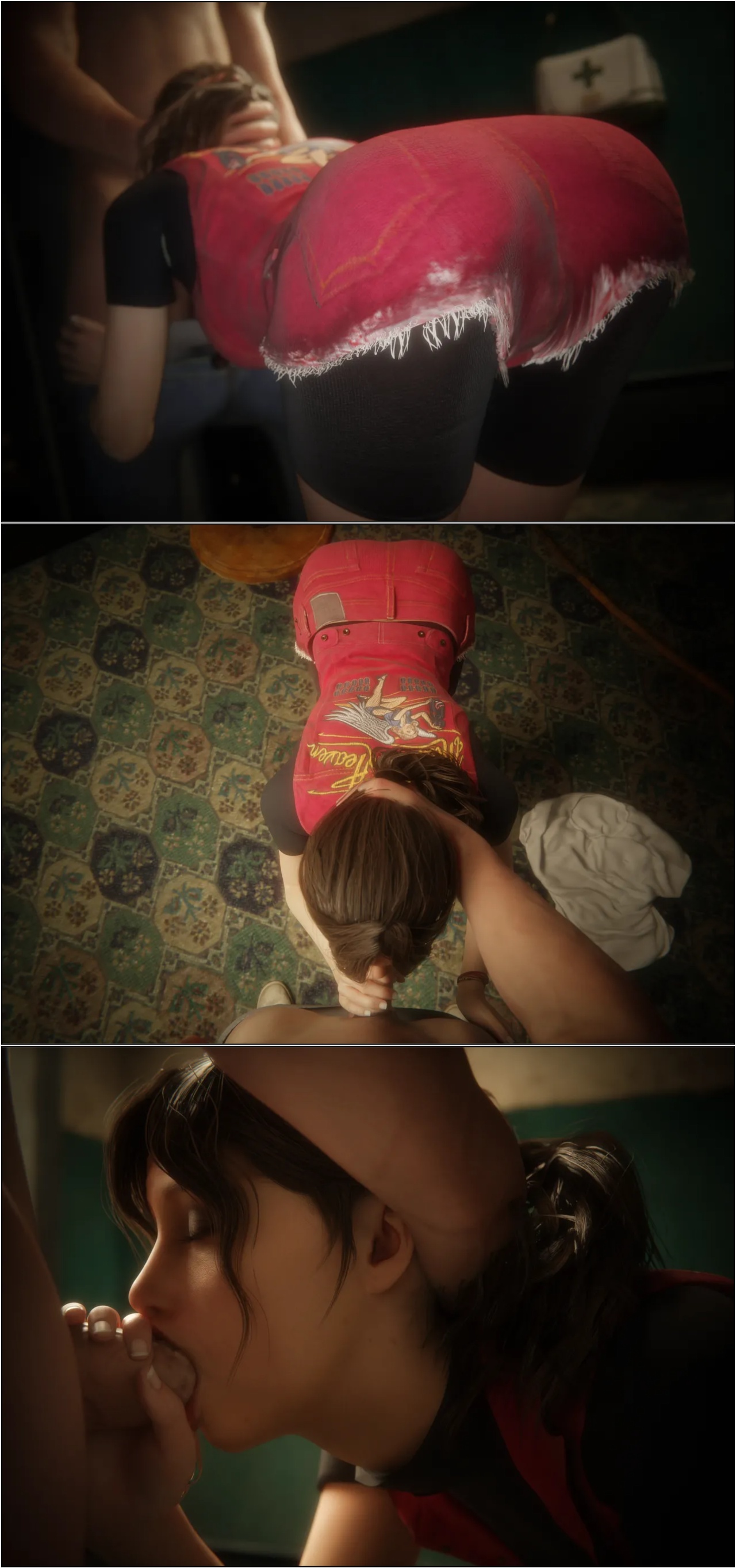 Safe Room Is a Love Room: Claire Redfield Porn Comics english 10