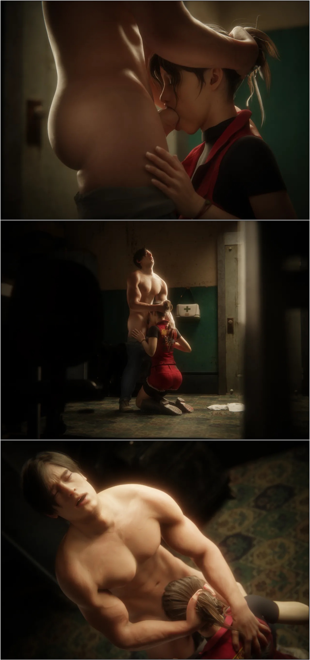 Safe Room Is a Love Room: Claire Redfield Porn Comics english 12