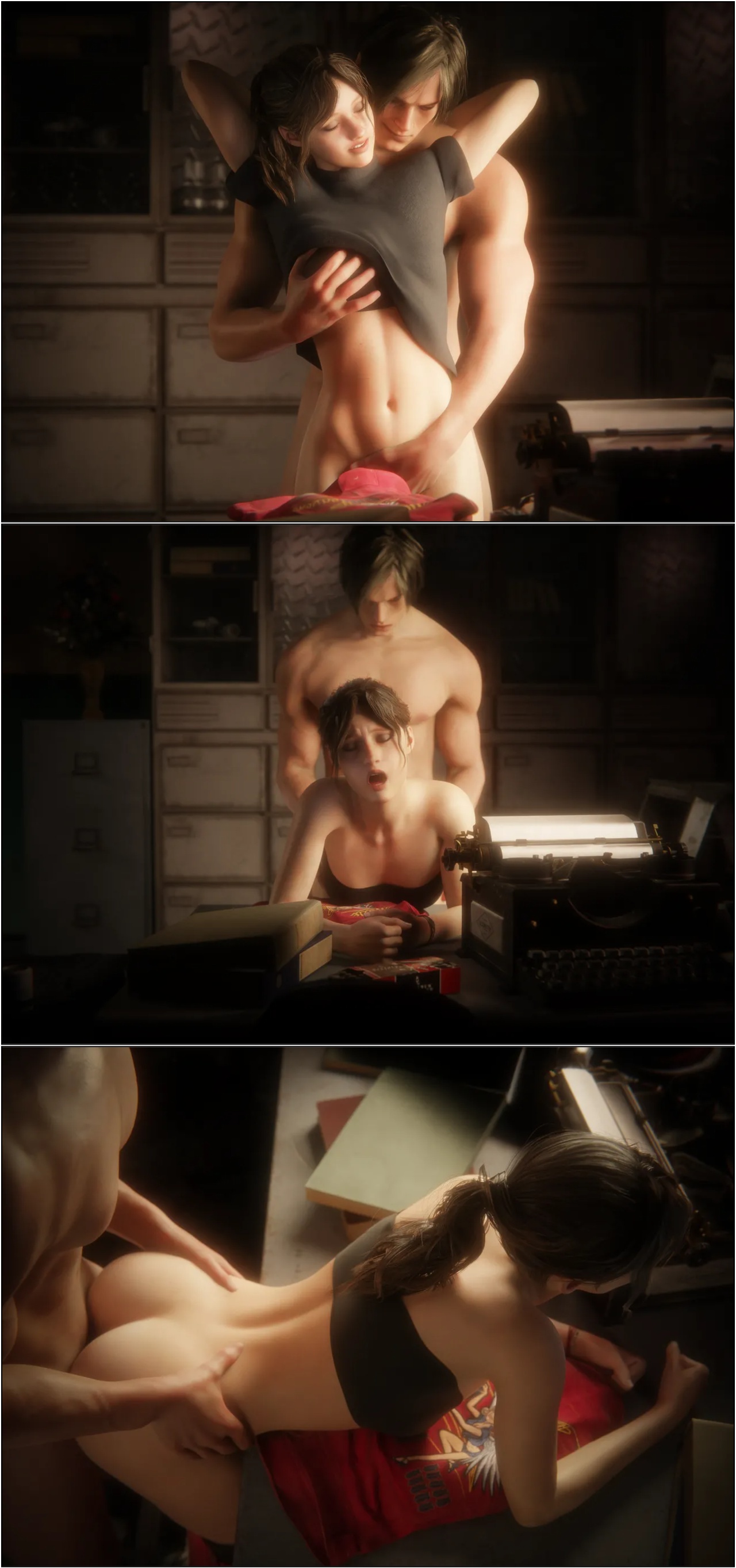 Safe Room Is a Love Room: Claire Redfield Porn Comics english 15