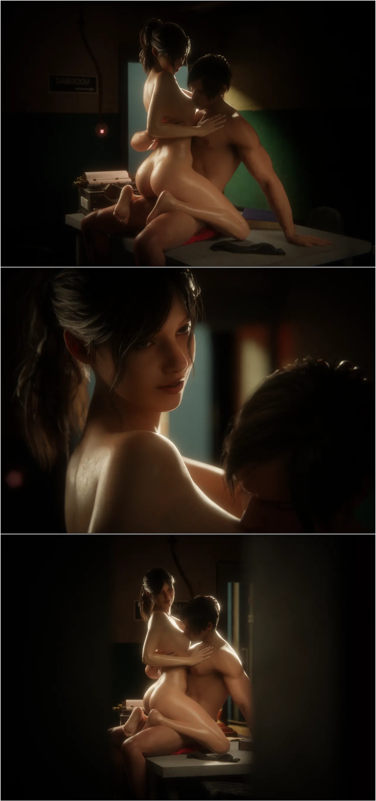 Safe Room Is a Love Room: Claire Redfield Porn Comics english 26