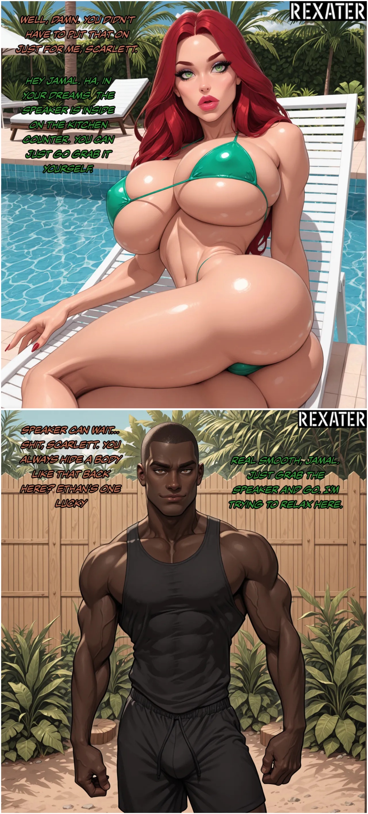 Scarlett Pool Day By Rexater Porn Comics english 02
