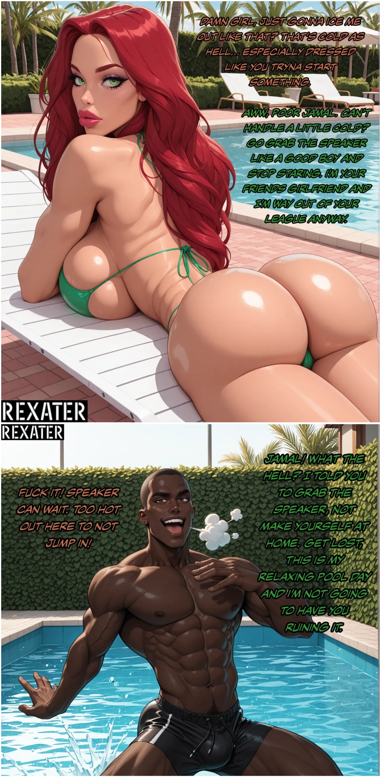 Scarlett Pool Day By Rexater Porn Comics english 03
