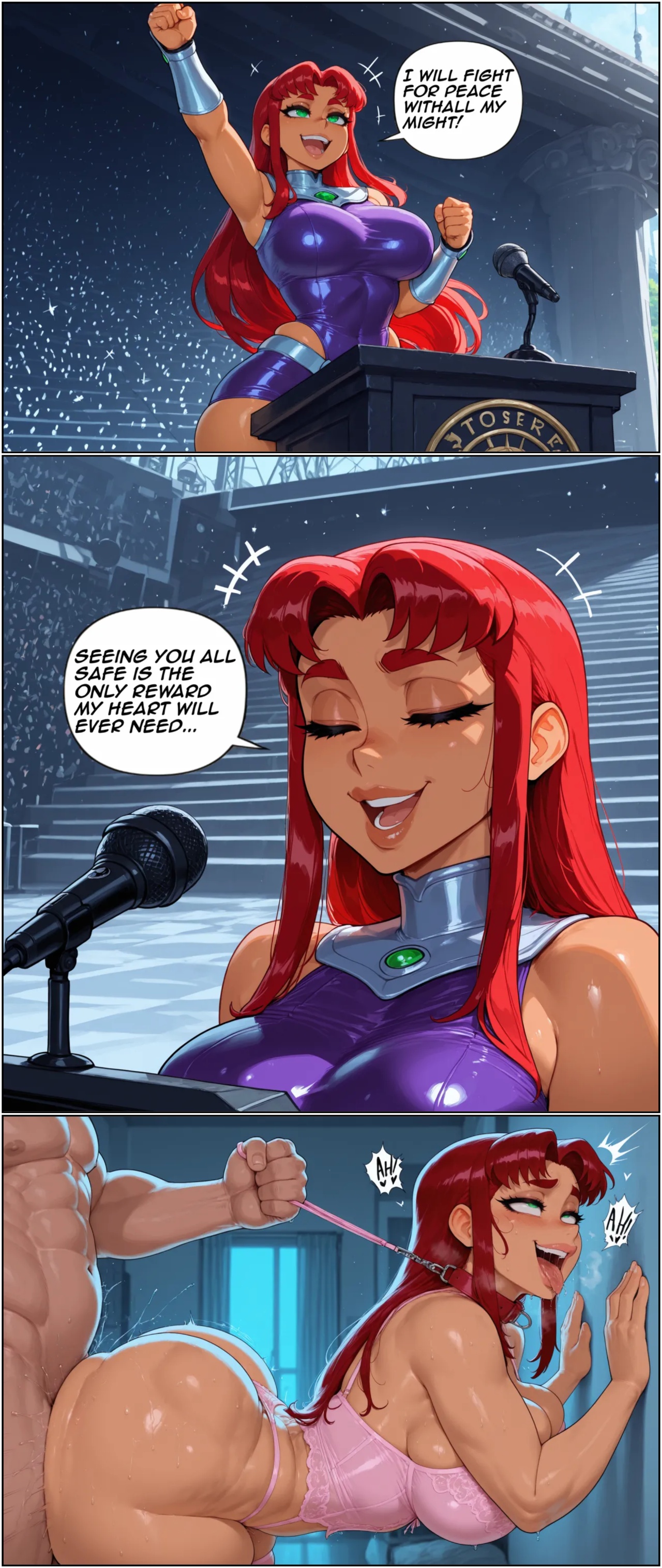 Starfire x BWC By FuyuBloom Porn Comics english 02