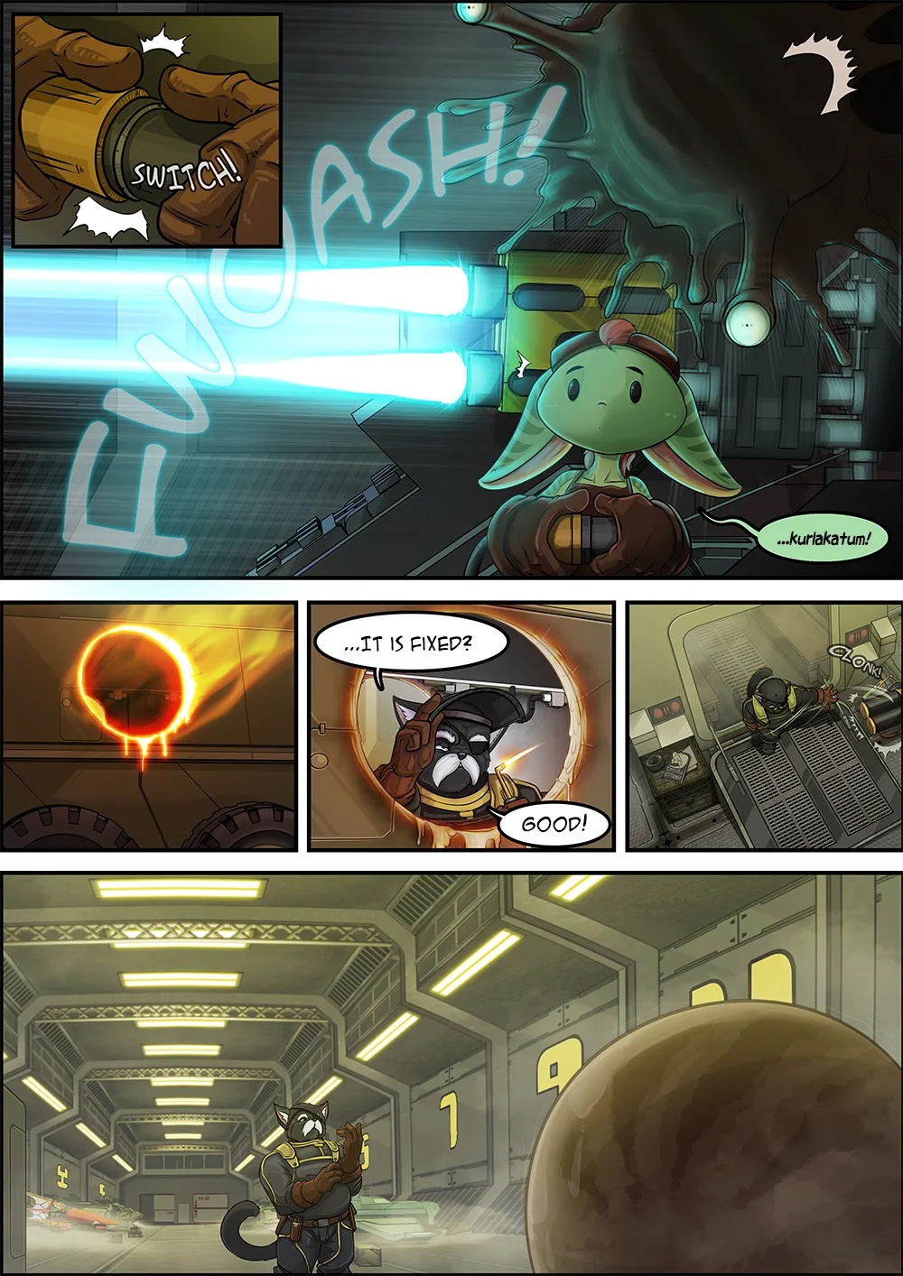 Straight Down To The Hangar Porn Comics english 02