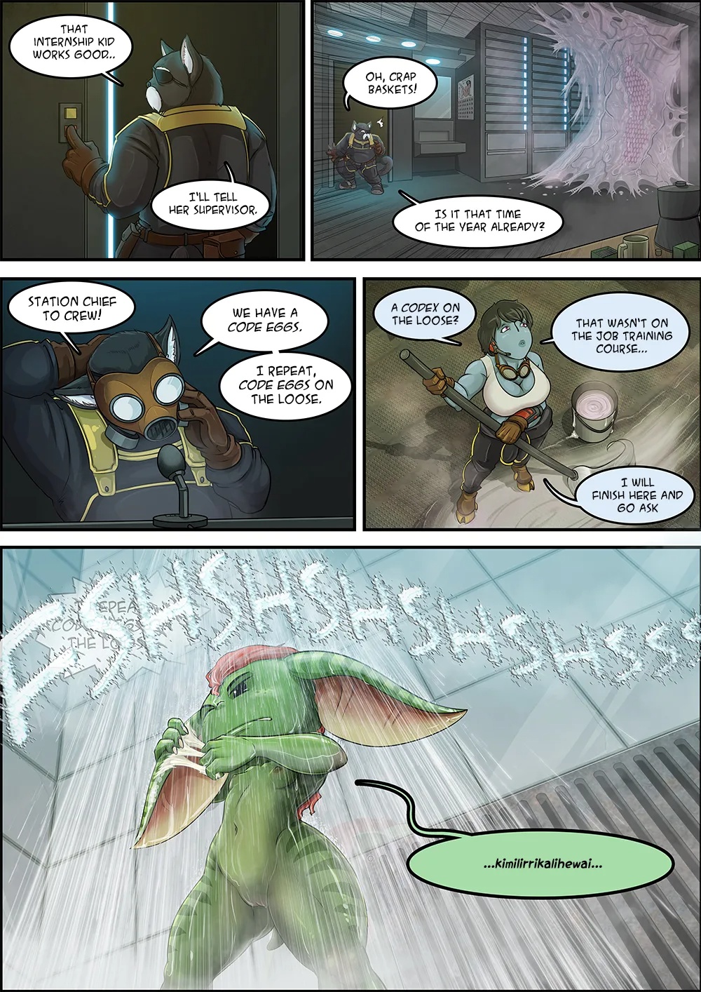 Straight Down To The Hangar Porn Comics english 04