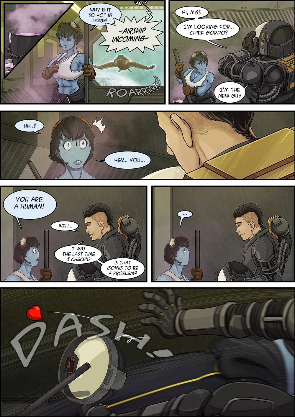 Straight Down To The Hangar Porn Comics english 06