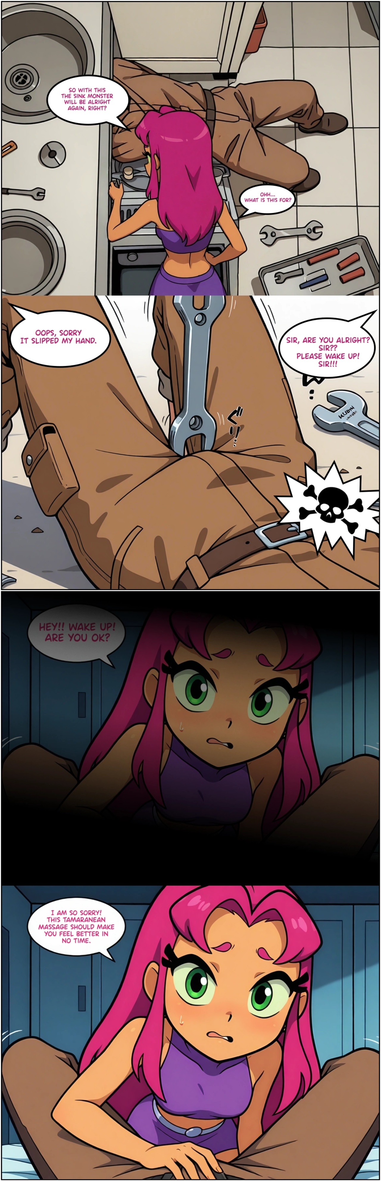 Teen Titans: Starfire's Housesitting Porn Comics english 02