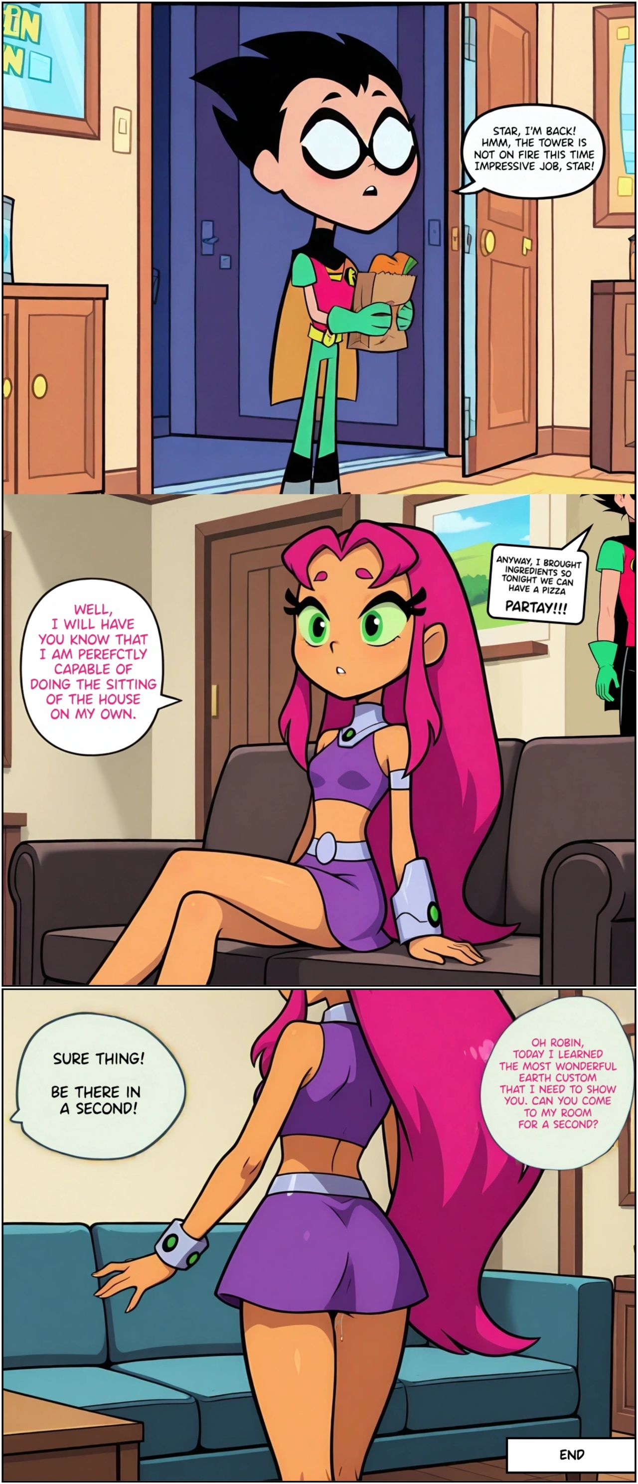 Teen Titans: Starfire's Housesitting Porn Comics english 10