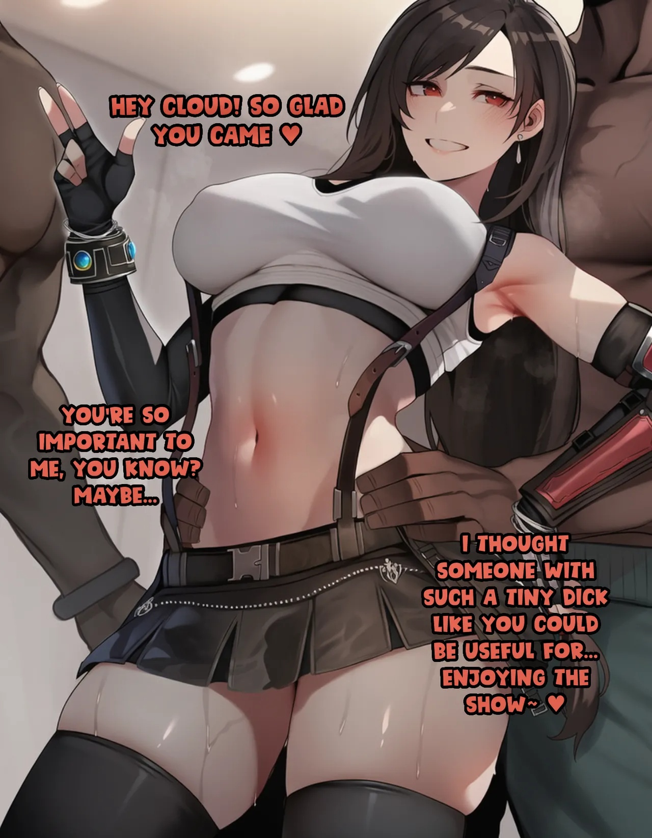 Tifa Lockhart Shows Her Childhood Friend What a Real Man Looks Like Porn Comics english 02