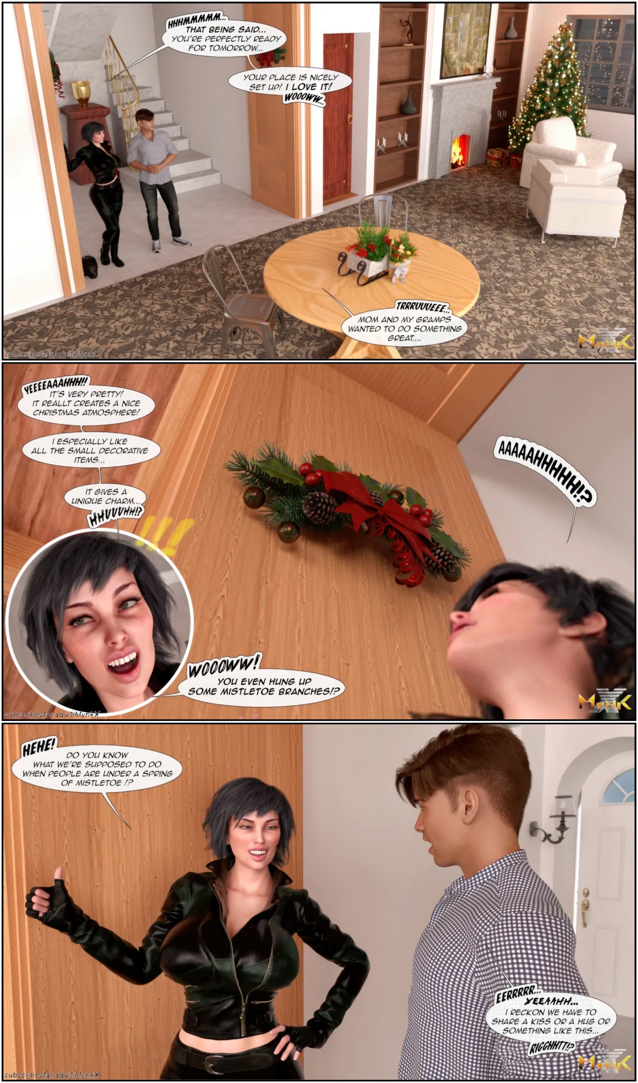 Under a Christmas Spring Porn Comics english 05