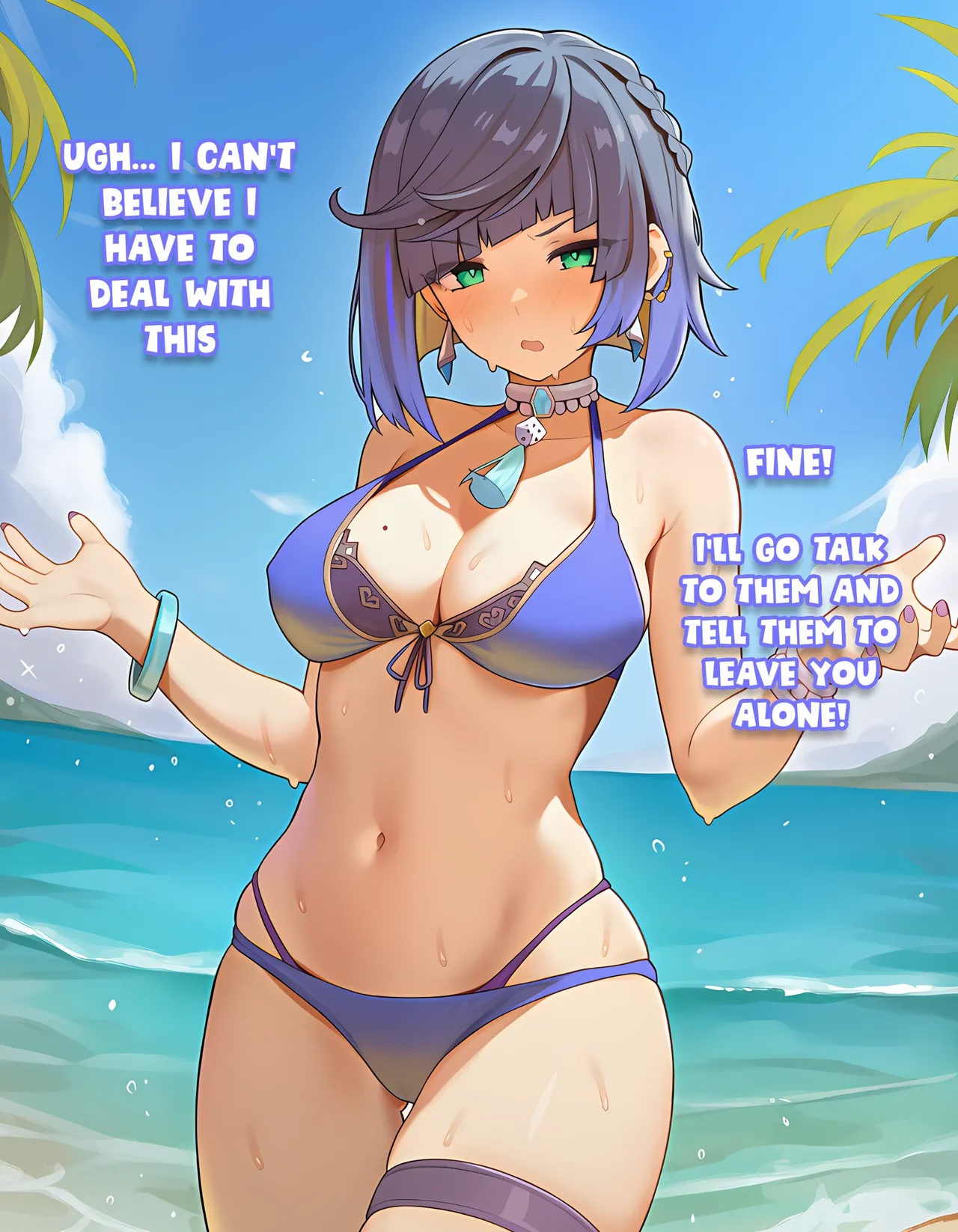 Yelan Defends You From The Bull… Her Way Porn Comics english 02