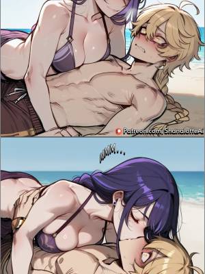 AI Generated: Raiden Shogun Porn Comics english 02