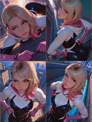 AI Generated: Spider-Gwen By NaughtyPuff Porn Comics english 03