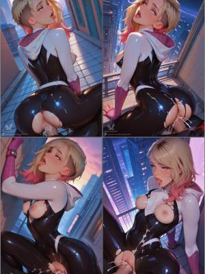 AI Generated: Spider-Gwen By NaughtyPuff Porn Comics english 26