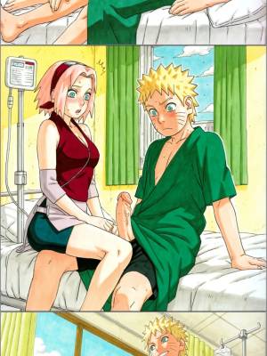 Ass Fixation During Visiting Hours: Naruto x Sakura Porn Comics english 03