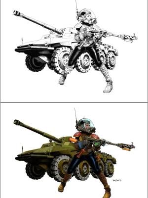 SPACEGIRL By Travis Charest Porn Comics english 34