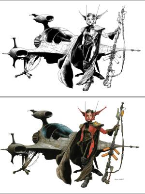 SPACEGIRL By Travis Charest Porn Comics english 36